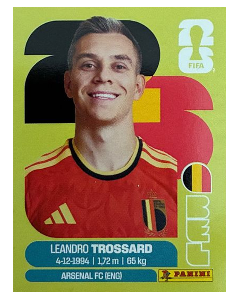 Panini FIFA WM 2026 United - BEL 18 - Leandro Trossard
