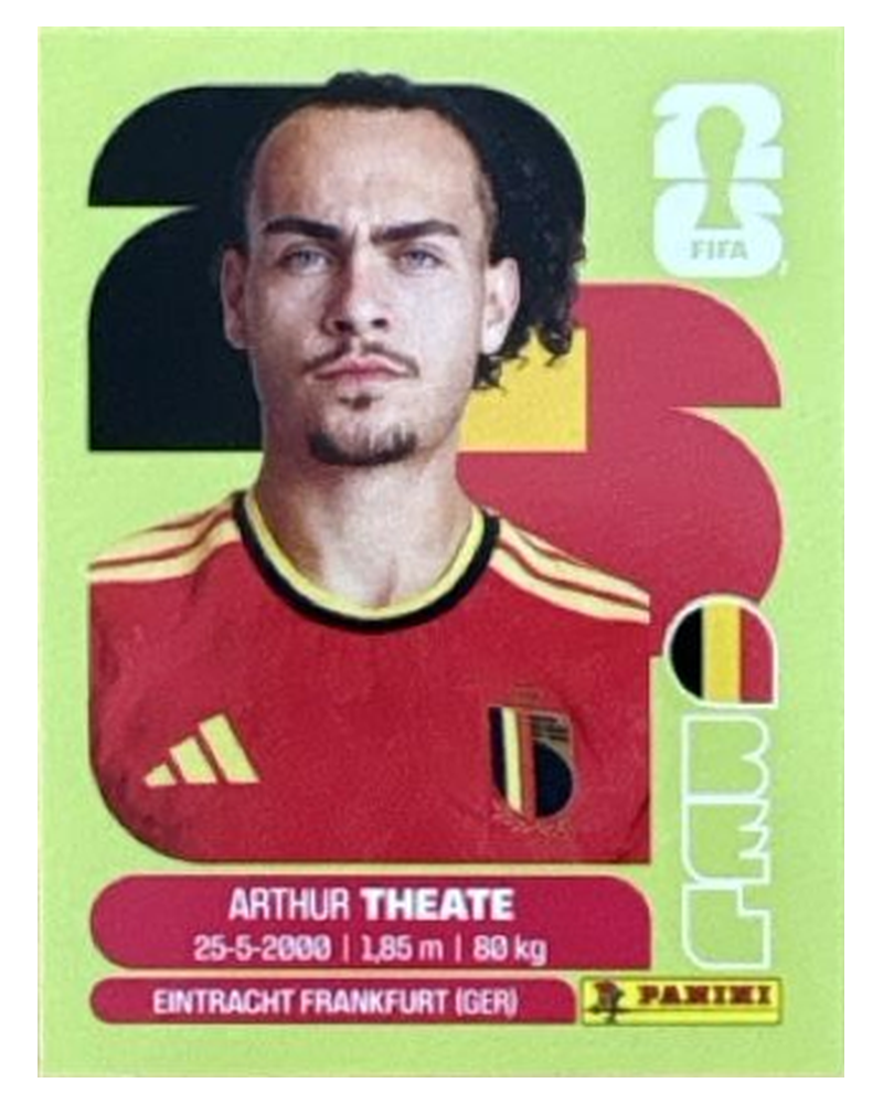 Panini FIFA WM 2026 United - BEL 3 - Arthur Theate