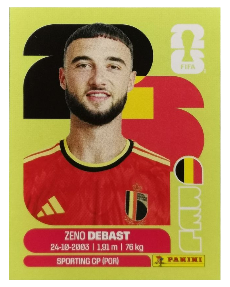 Panini FIFA WM 2026 United - BEL 5 - Zeno Debast