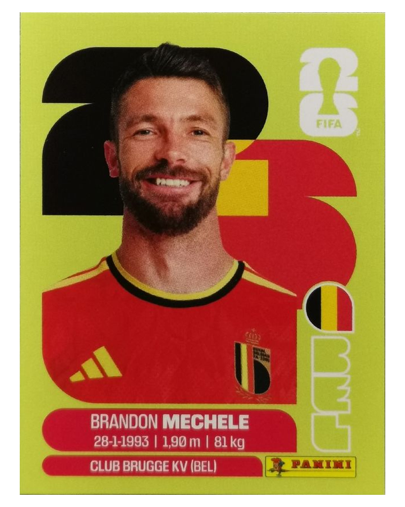 Panini FIFA WM 2026 United - BEL 6 - Brandon Mechele