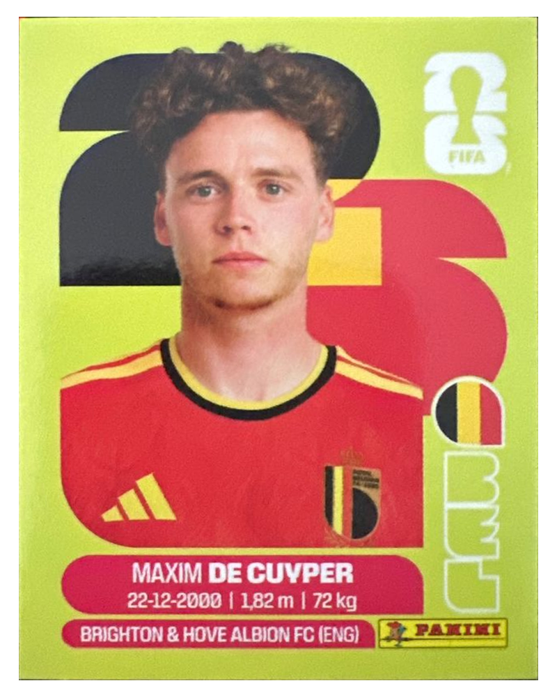 Panini FIFA WM 2026 United - BEL 7 - Maxim De Cuyper