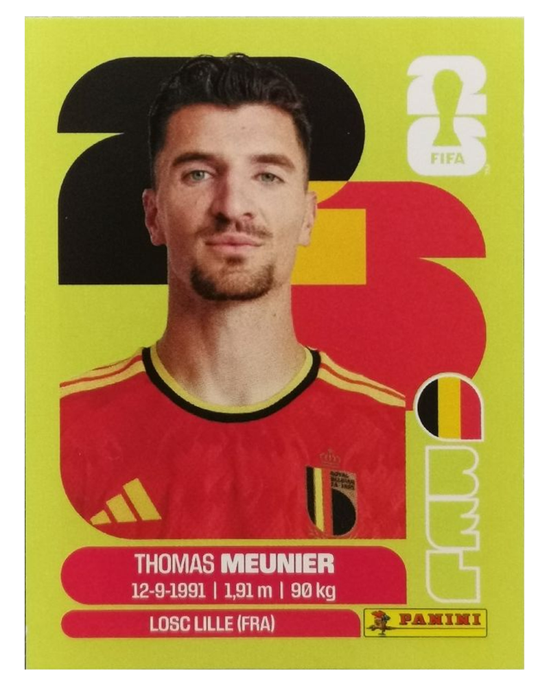 Panini FIFA WM 2026 United - BEL 8 - Thomas Meunier