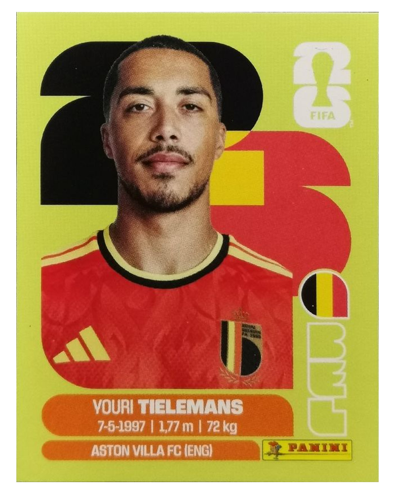 Panini FIFA WM 2026 United - BEL 9 - Youri Tielemans