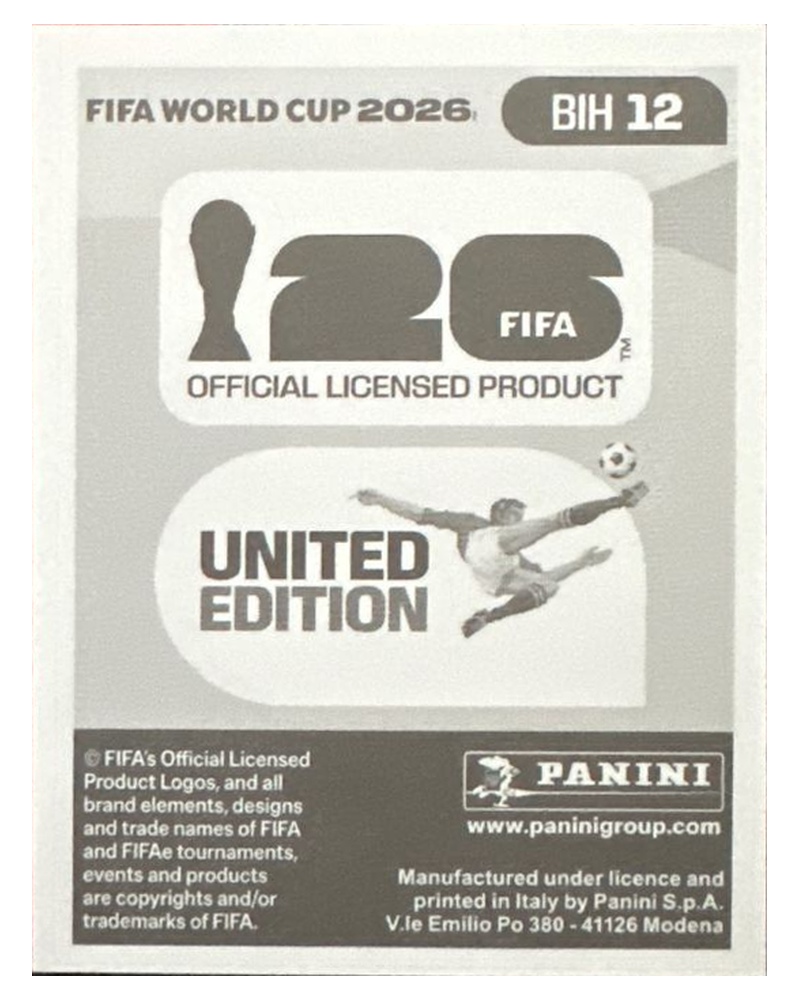 Panini FIFA WM 2026 United - BIH 12 - Ivan Basic