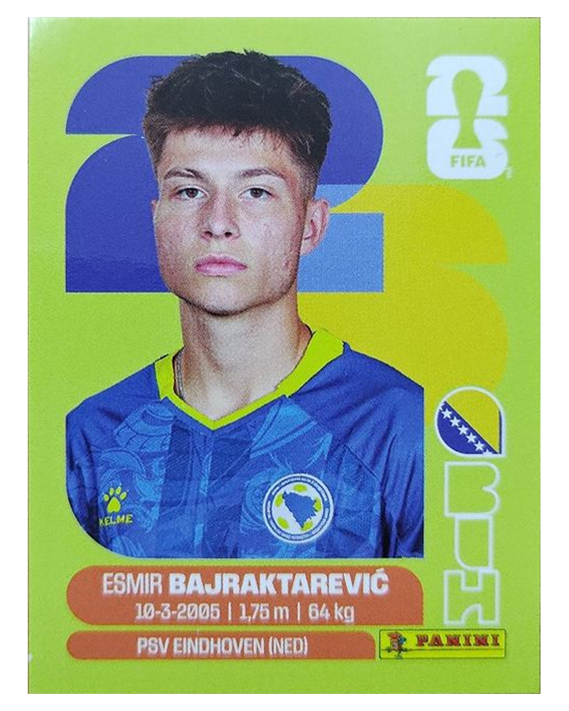 Panini FIFA WM 2026 United - BIH 15 - Esmir Bajraktarevic