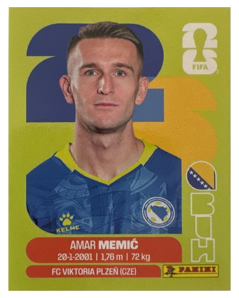 Panini FIFA WM 2026 United - BIH 16 - Amar Memic