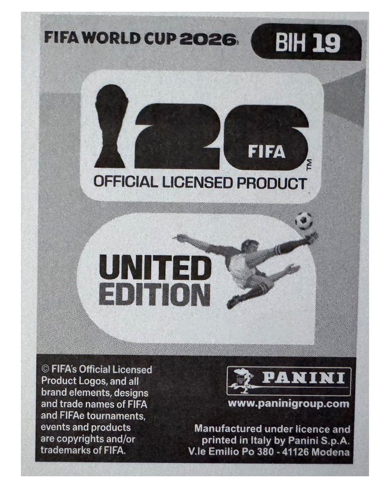 Panini FIFA WM 2026 United - BIH 19 - Samed Bazdar