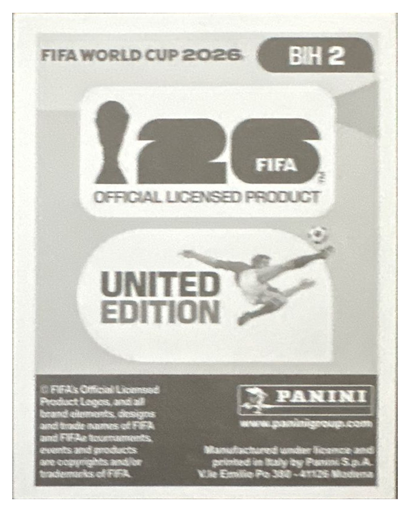 Panini FIFA WM 2026 United - BIH 2 - Nikola Vasilj