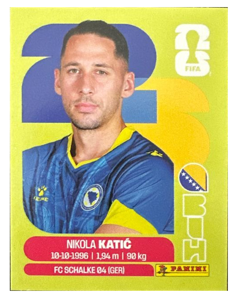 Panini FIFA WM 2026 United - BIH 7 - Nikola Katic