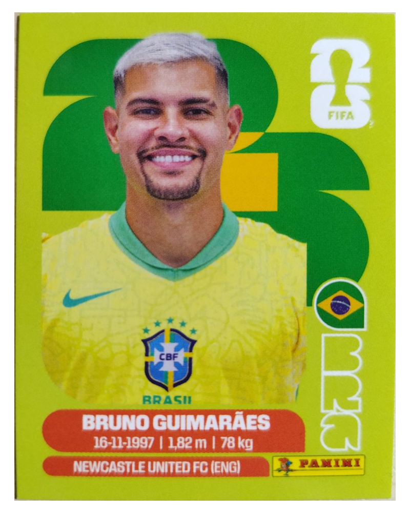 Panini FIFA WM 2026 United - BRA 11 - Bruno Guimarães