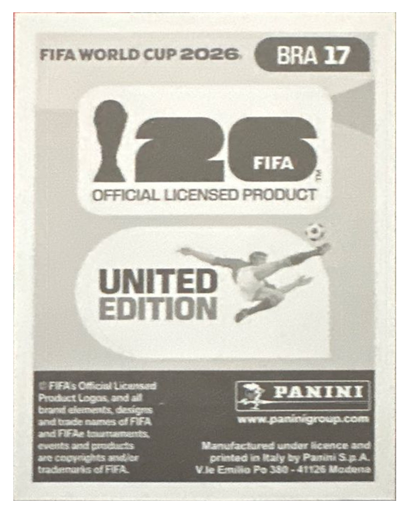 Panini FIFA WM 2026 United - BRA 17 - Matheus Cunha