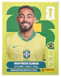 Panini FIFA WM 2026 United - BRA 17 - Matheus Cunha