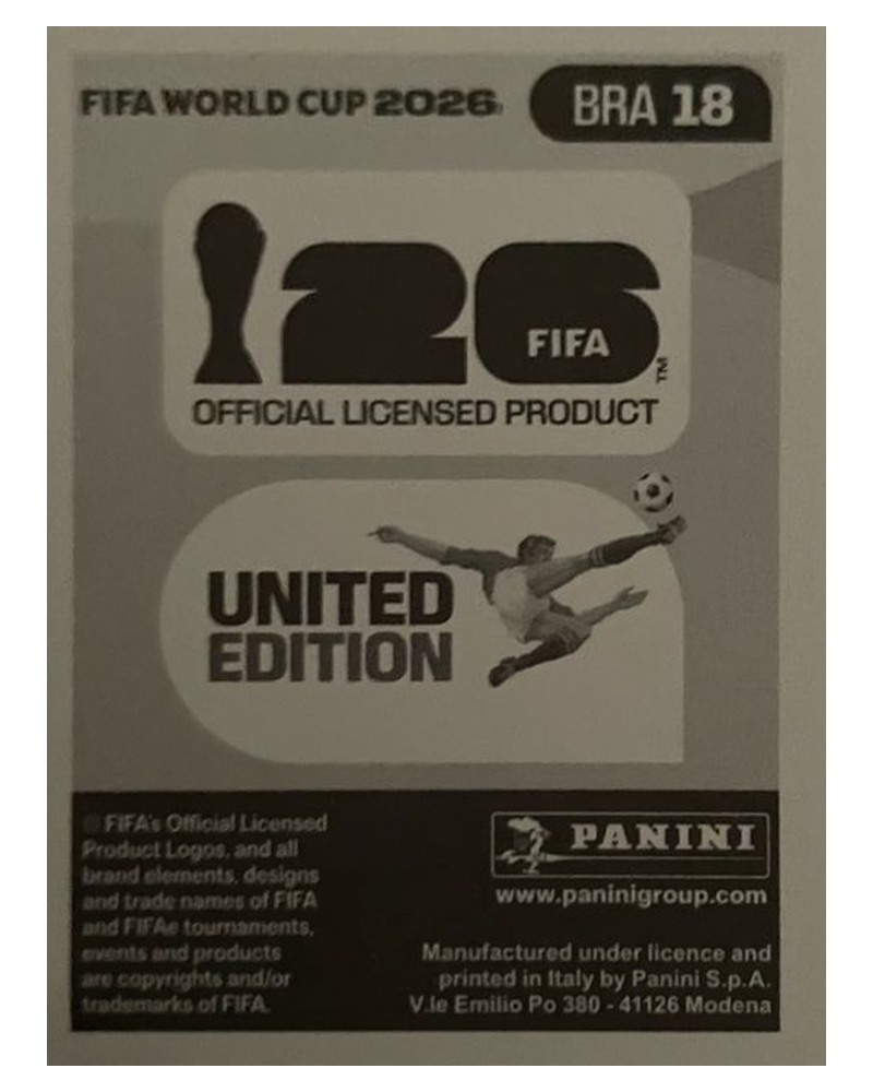 Panini FIFA WM 2026 United - BRA 18 - Gabriel Martinelli