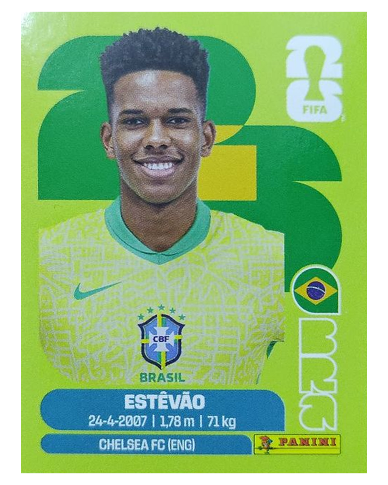 Panini FIFA WM 2026 United - BRA 20 - Estévão