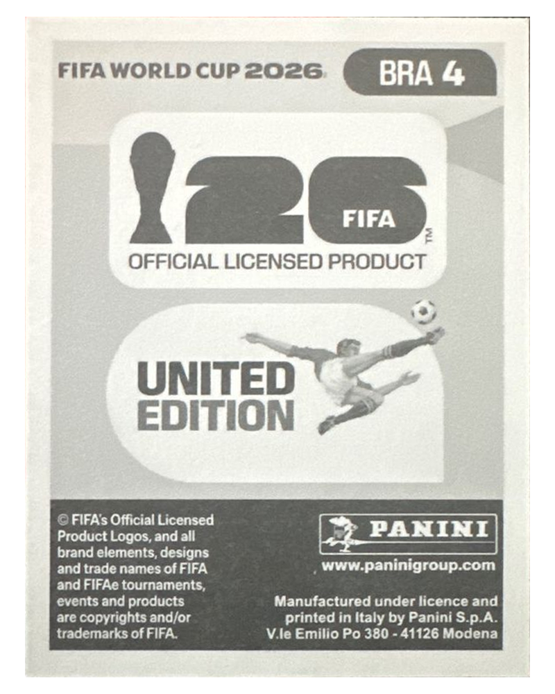 Panini FIFA WM 2026 United - BRA 4 - Marquinhos