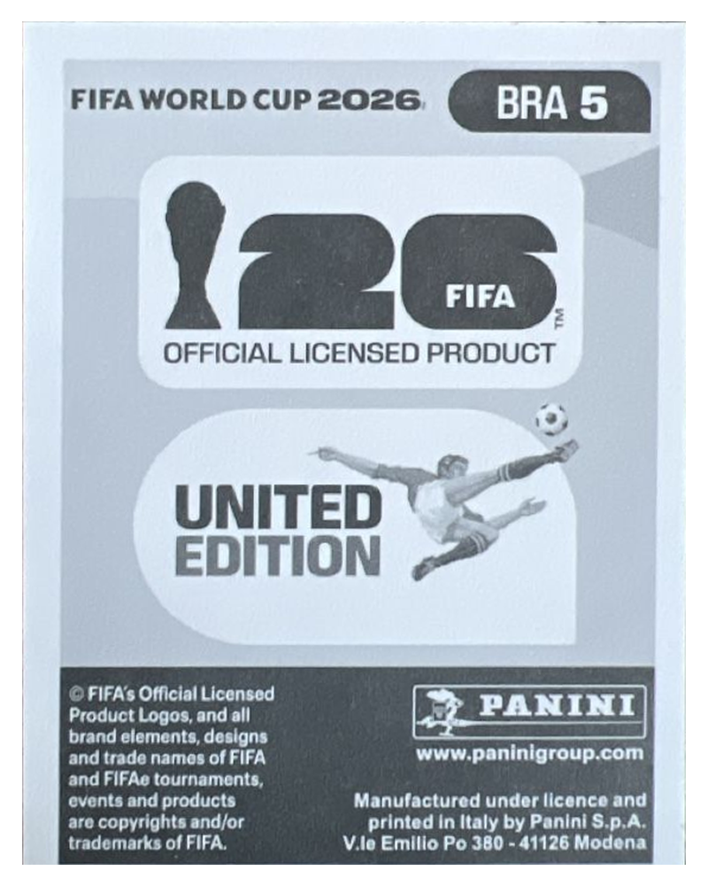 Panini FIFA WM 2026 United - BRA 5 - Éder Militão