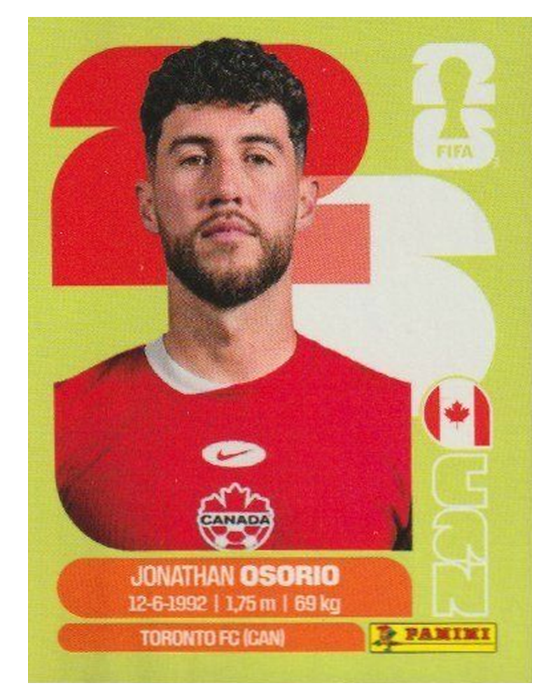 Panini FIFA WM 2026 United - CAN 12 - Jonathan Osorio