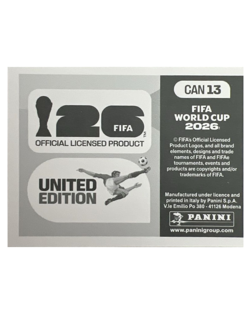 Panini FIFA WM 2026 United - CAN 13 - Team Photo