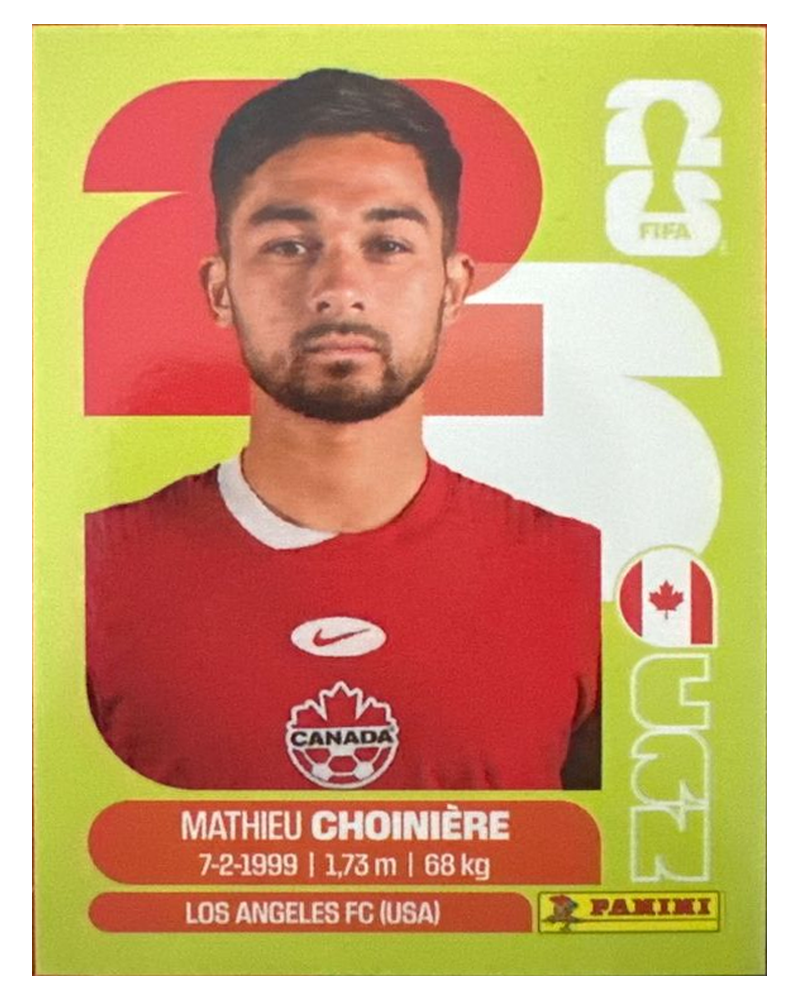 Panini FIFA WM 2026 United - CAN 15 - Mathieu Choinière