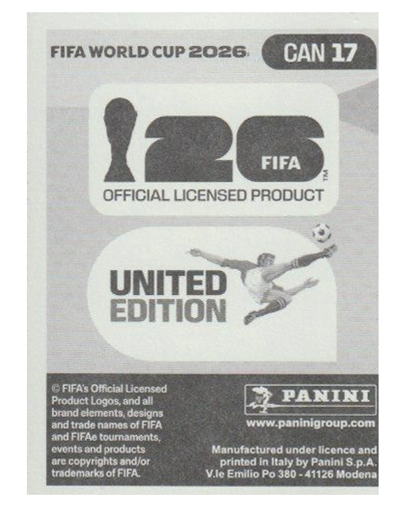 Panini FIFA WM 2026 United - CAN 17 - Tajon Buchanan