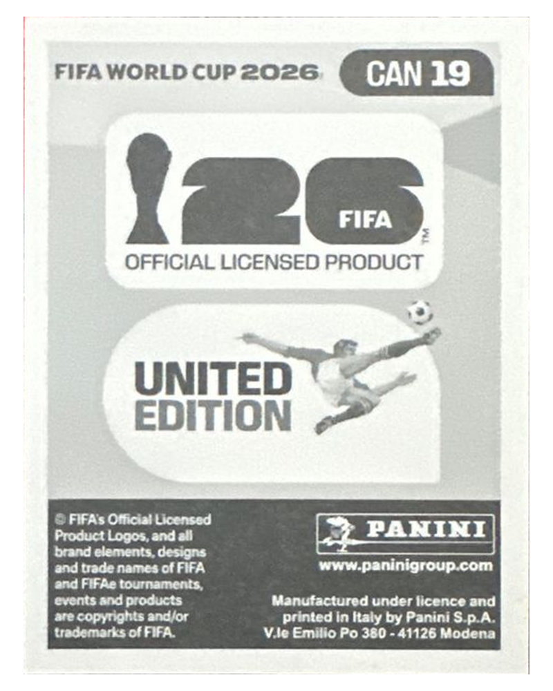 Panini FIFA WM 2026 United - CAN 19 - Cyle Larin