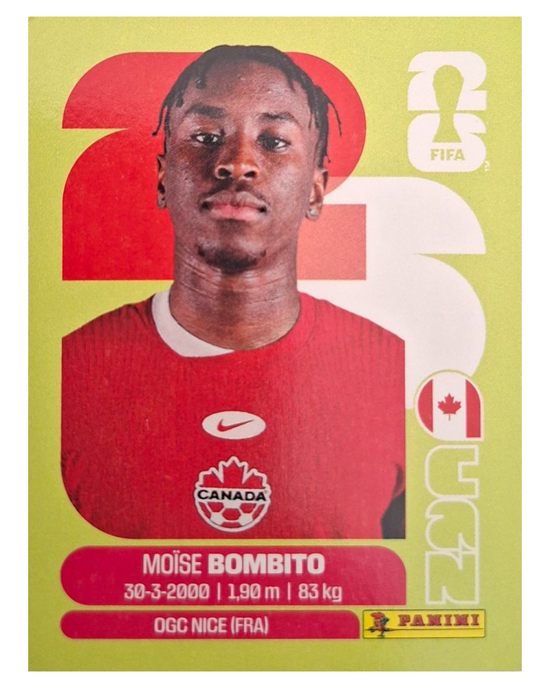 Panini FIFA WM 2026 United - CAN 8 - Moïse Bombito