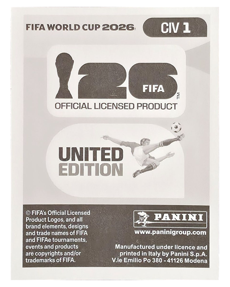Panini FIFA WM 2026 United - CIV 1 - Team Logo