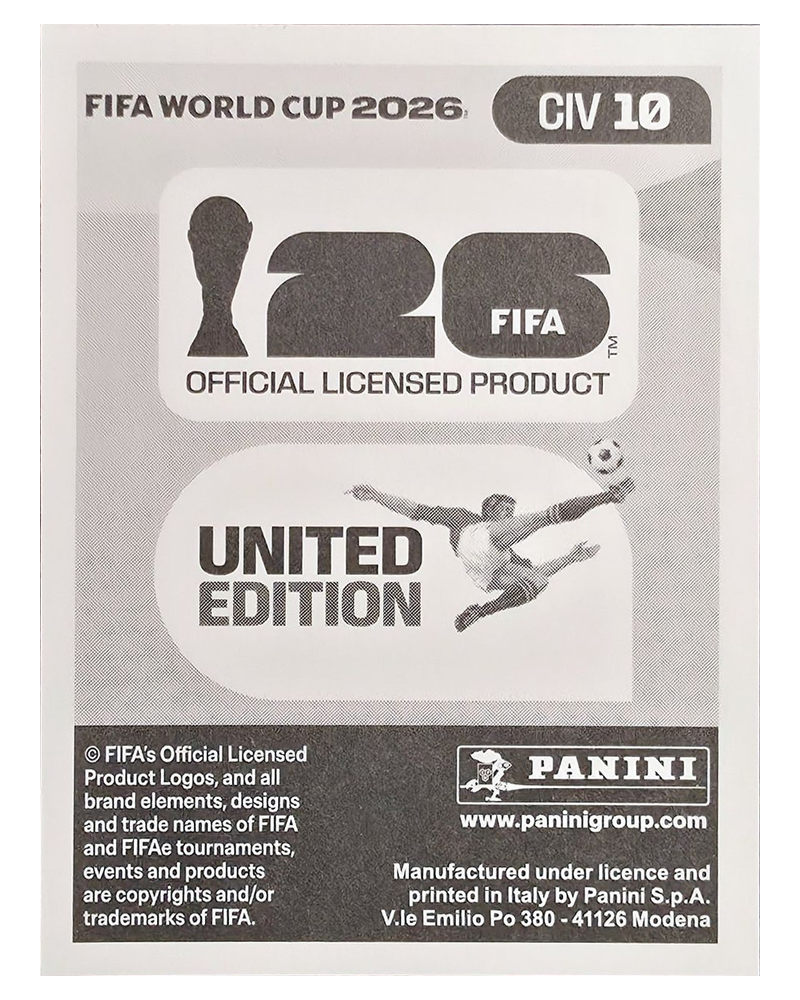 Panini FIFA WM 2026 United - CIV 10 - Franck Kessie