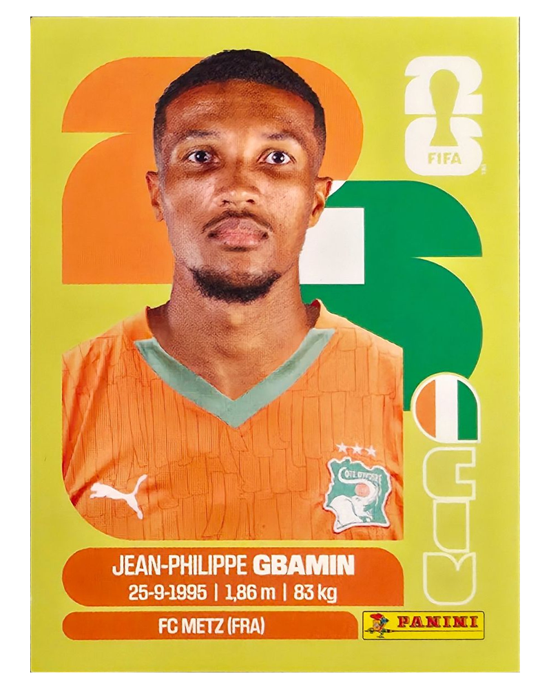 Panini FIFA WM 2026 United - CIV 14 - Jean-Philippe Gbamin