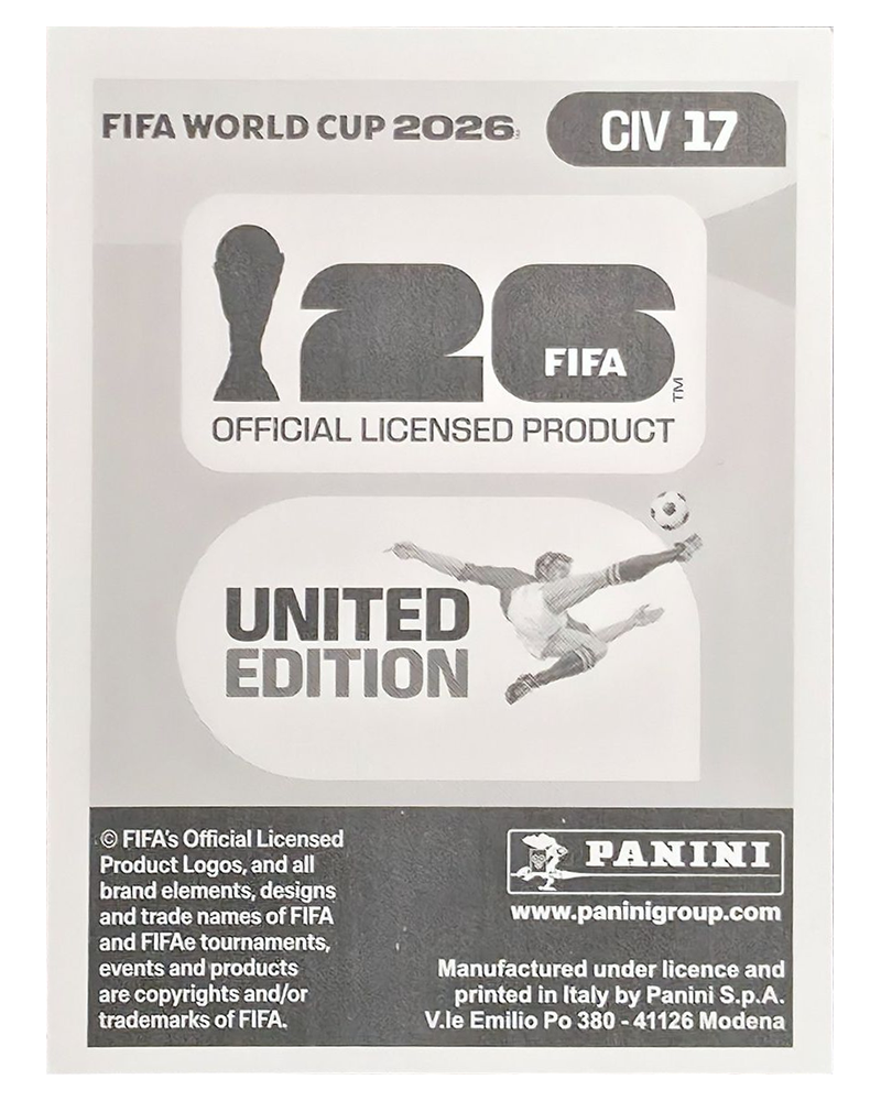 Panini FIFA WM 2026 United - CIV 17 - Simon Adingra