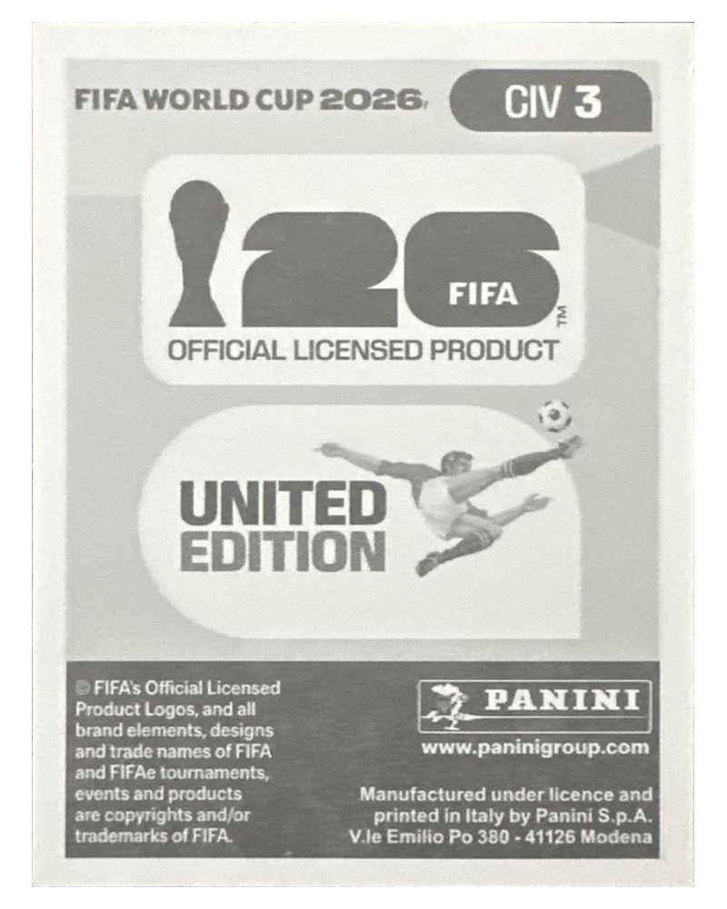 Panini FIFA WM 2026 United - CIV 3 - Ghislain Konan