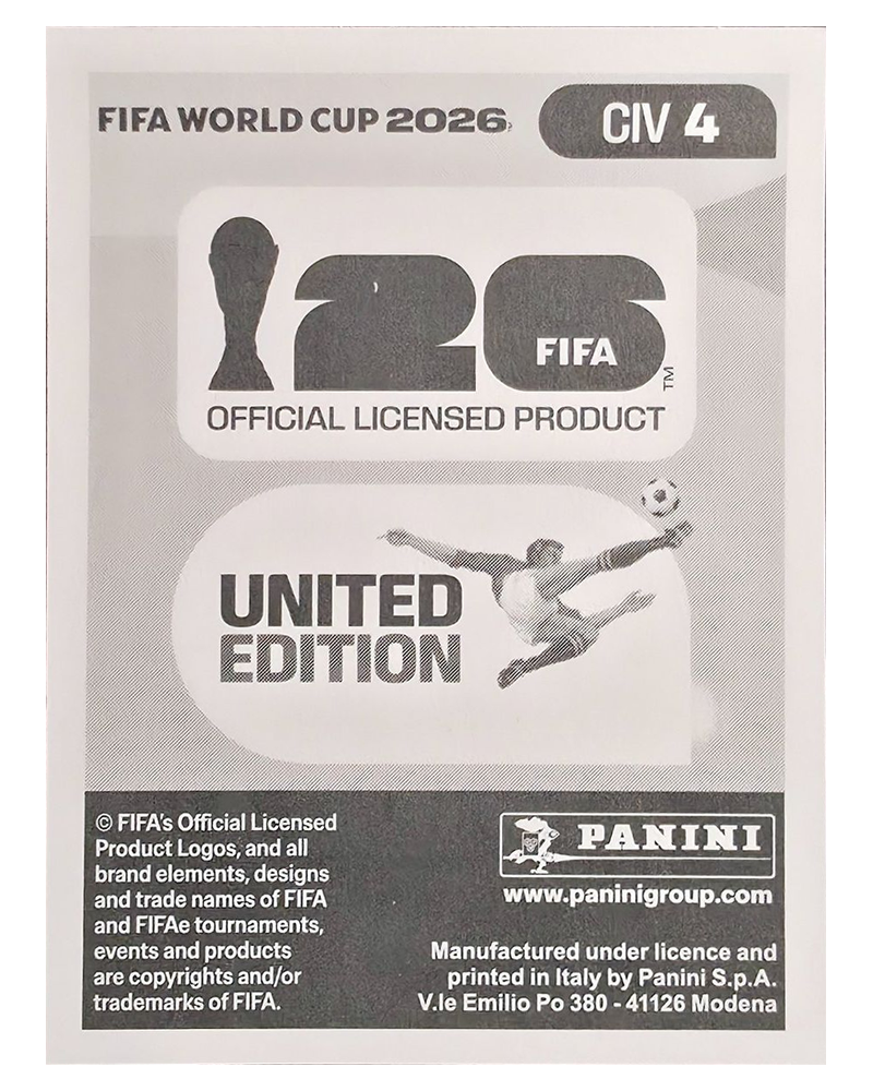Panini FIFA WM 2026 United - CIV 4 - Wilfried Singo