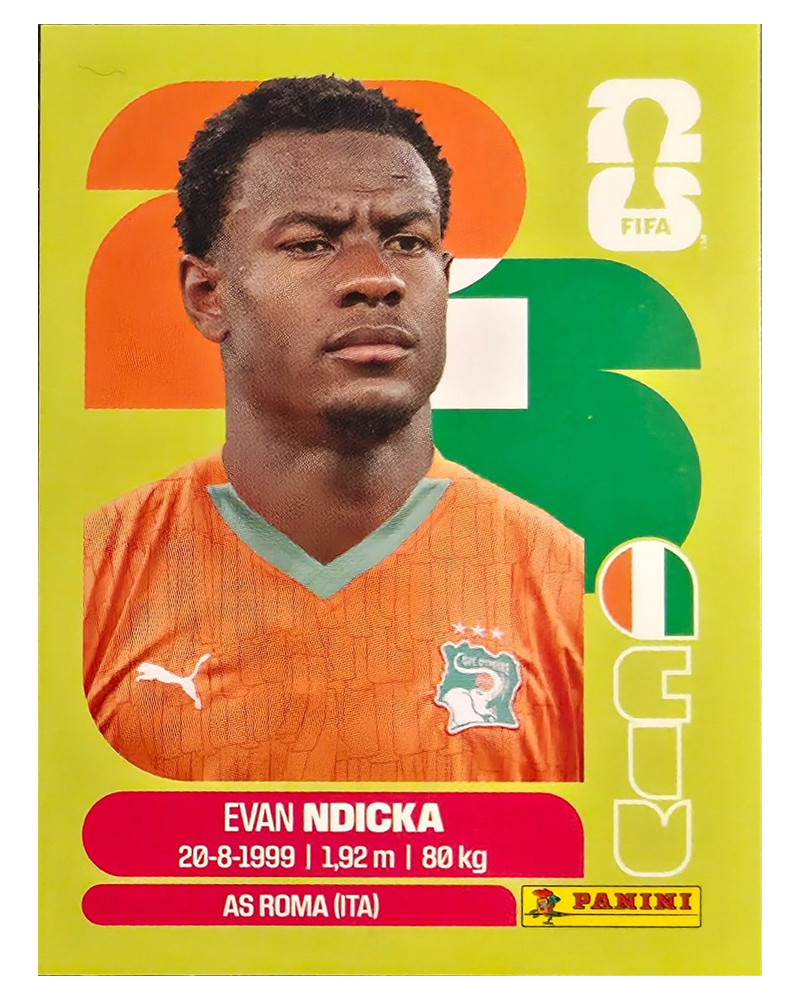 Panini FIFA WM 2026 United - CIV 6 - Evan Ndicka