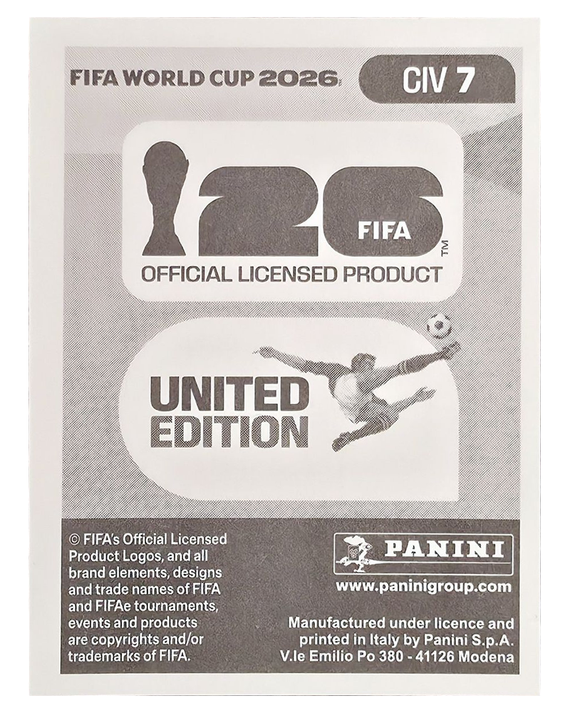 Panini FIFA WM 2026 United - CIV 7 - Willy Boly