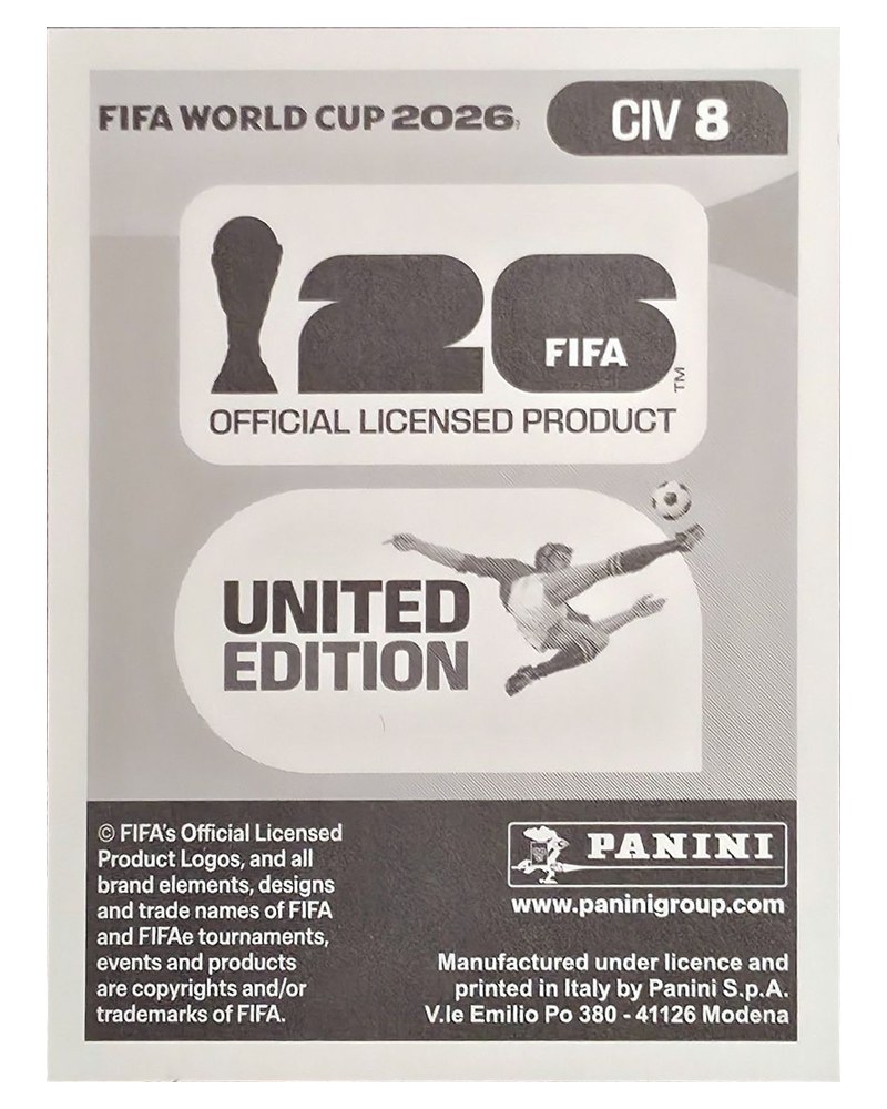 Panini FIFA WM 2026 United - CIV 8 - Emmanuel Agbadou