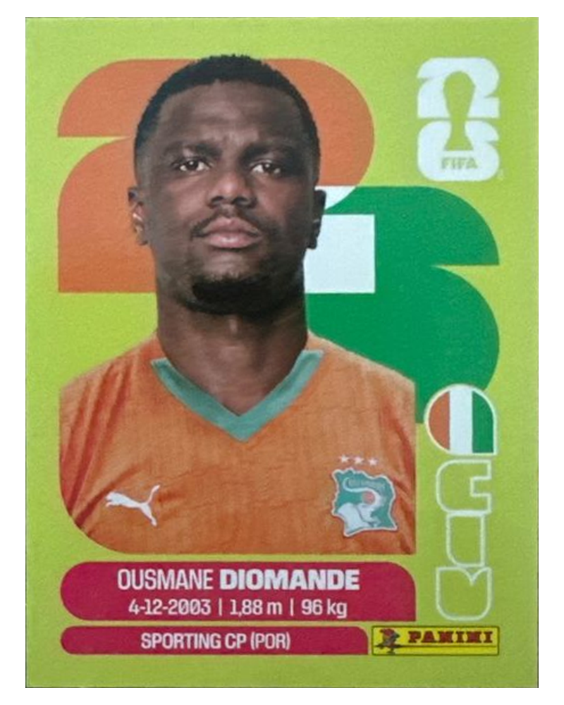 Panini FIFA WM 2026 United - CIV 9 - Ousmane Diomande