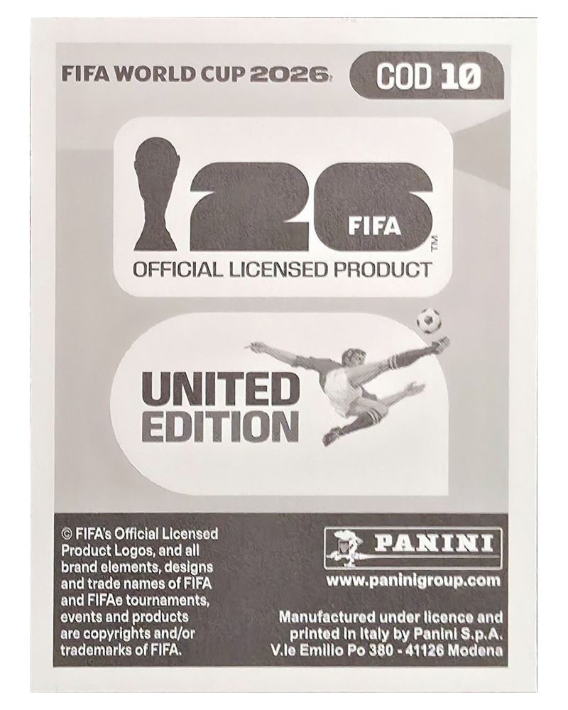 Panini FIFA WM 2026 United - COD 10 - Edo Kayembe