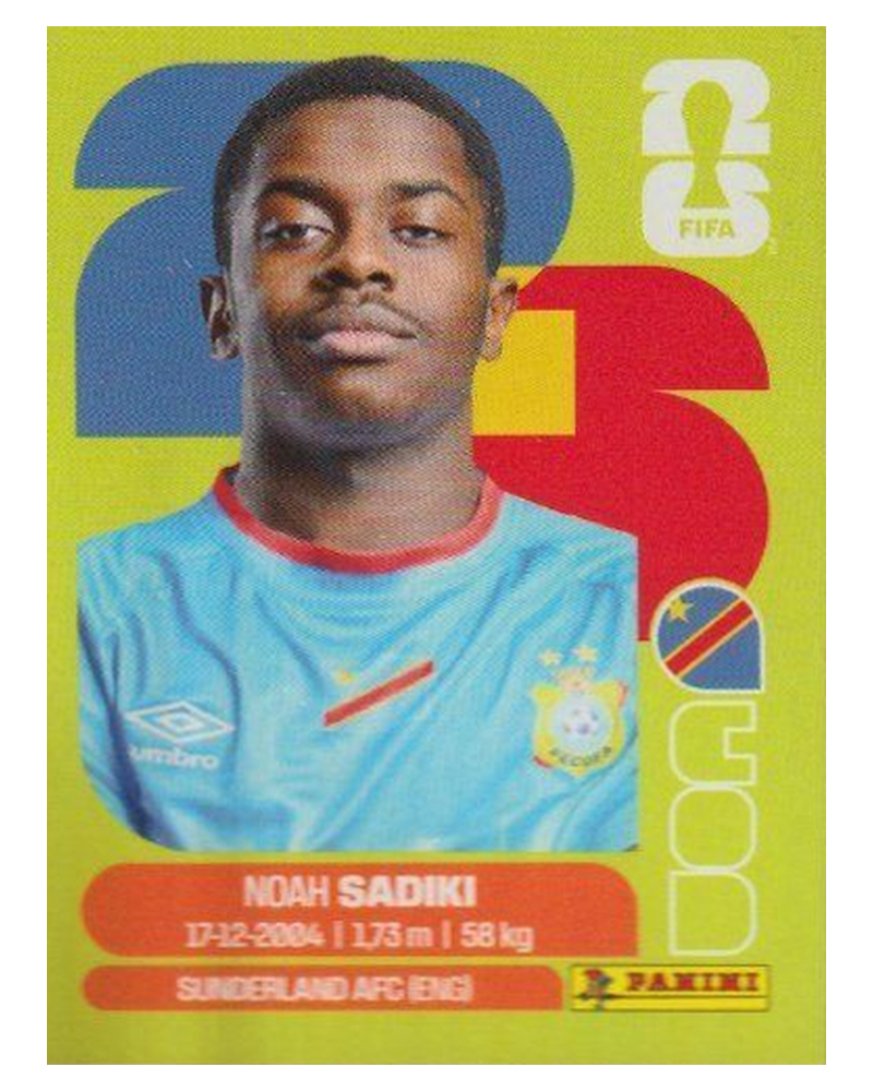 Panini FIFA WM 2026 United - COD 12 - Noah Sadiki