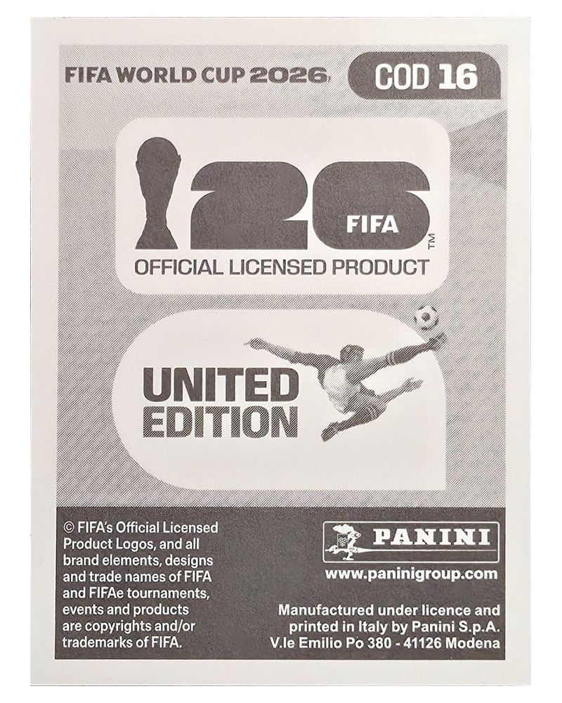 Panini FIFA WM 2026 United - COD 16 - Yoane Wissa