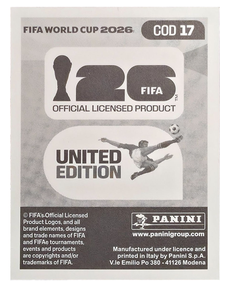Panini FIFA WM 2026 United - COD 17 - Brian Cipenga