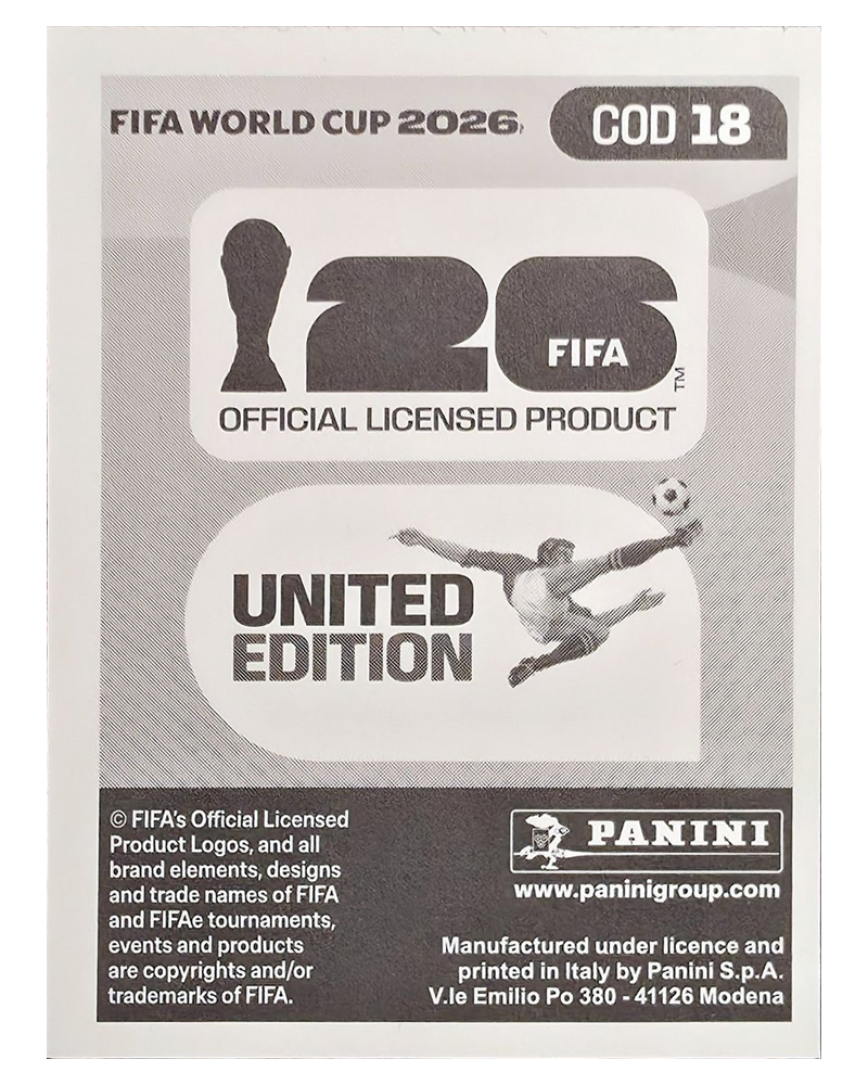 Panini FIFA WM 2026 United - COD 18 - Fiston Mayele