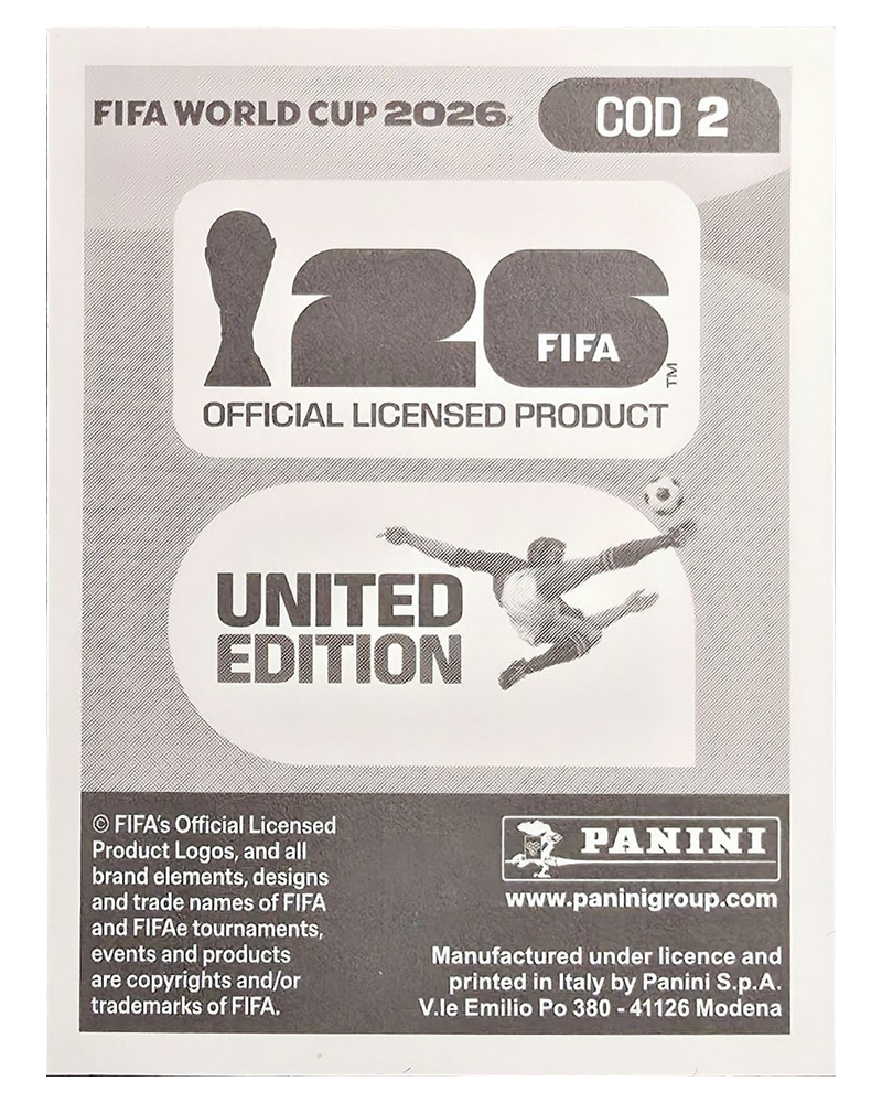 Panini FIFA WM 2026 United - COD 2 - Lionel Mpasi
