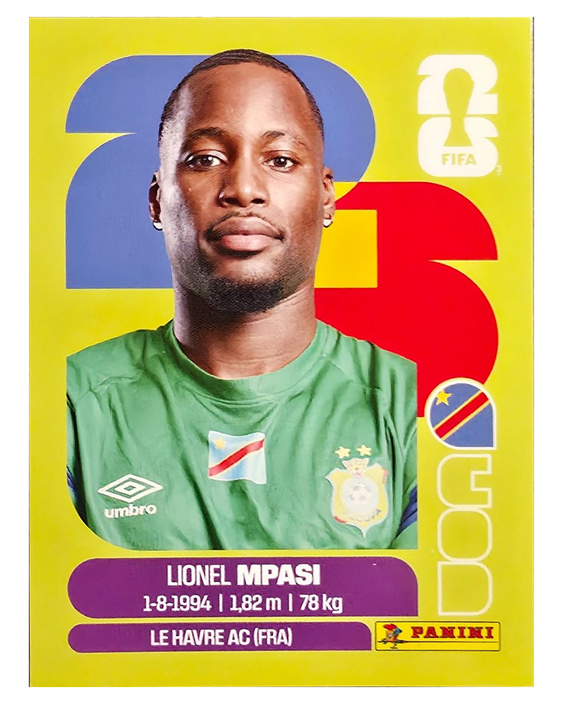 Panini FIFA WM 2026 United - COD 2 - Lionel Mpasi