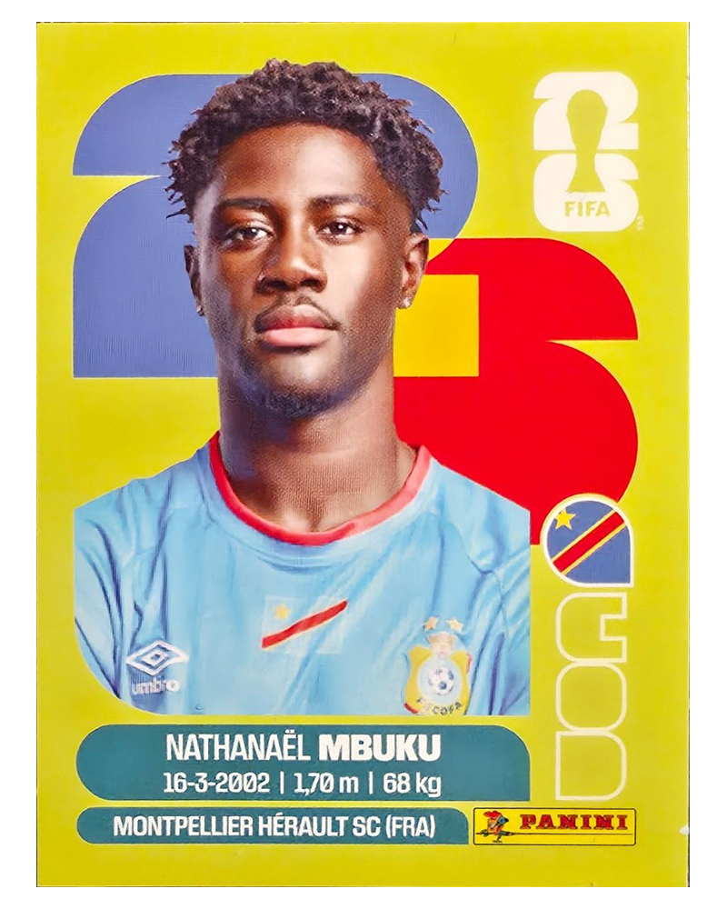 Panini FIFA WM 2026 United - COD 20 - Nathanaël Mbuku