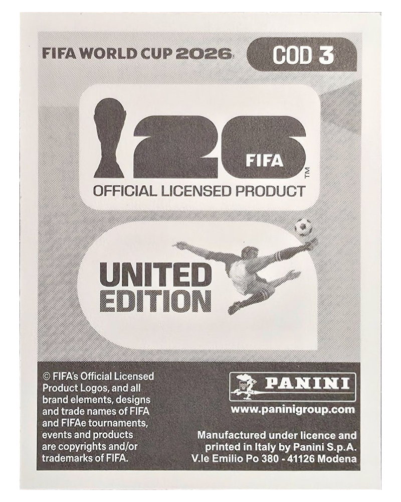 Panini FIFA WM 2026 United - COD 3 - Aaron Wan-Bissaka