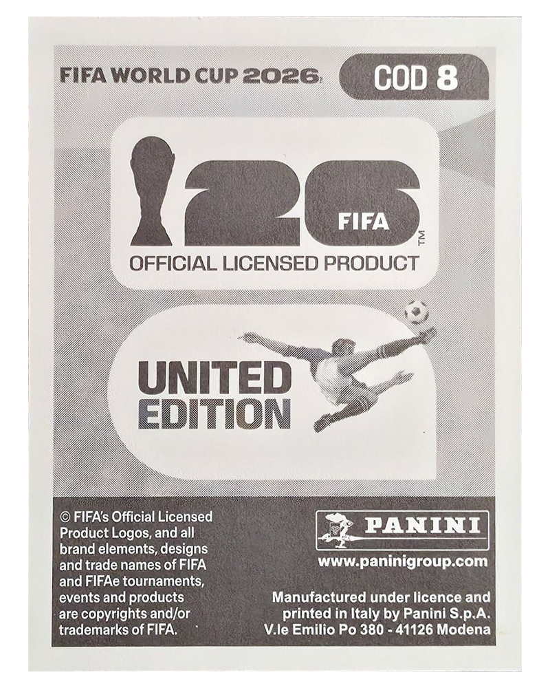 Panini FIFA WM 2026 United - COD 8 - Charles Pickel