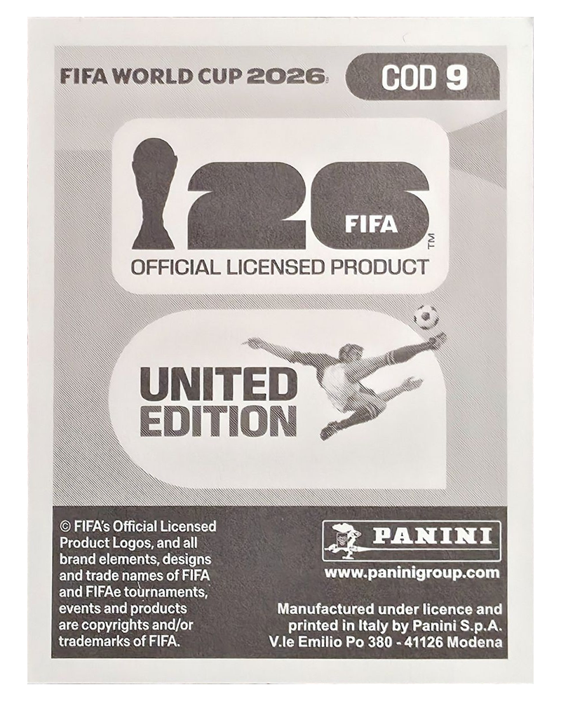 Panini FIFA WM 2026 United - COD 9 - Ngal'ayel Mukau