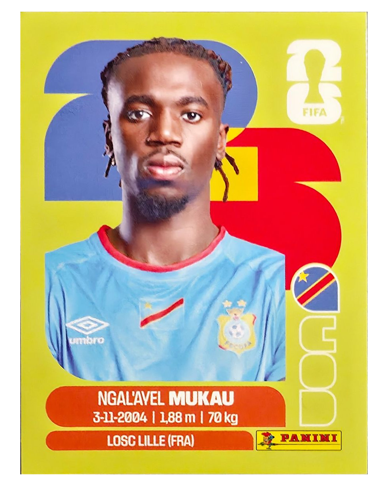 Panini FIFA WM 2026 United - COD 9 - Ngal'ayel Mukau