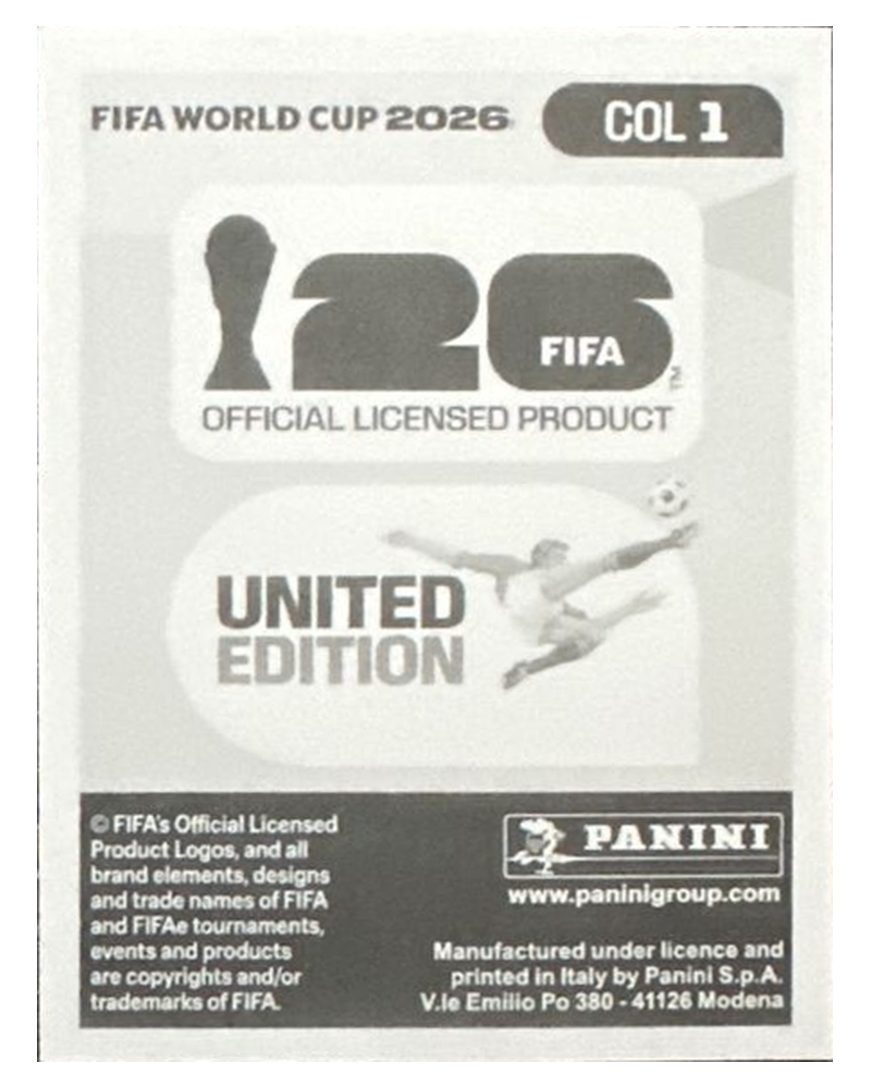 Panini FIFA WM 2026 United - COL 1 - Team Logo