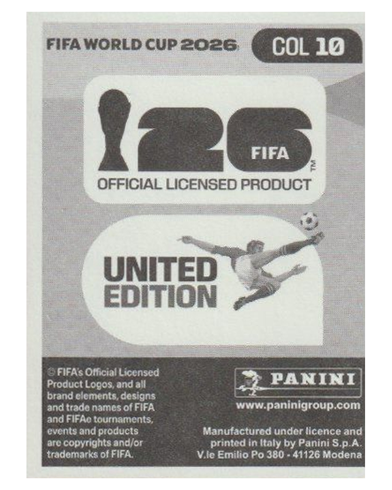 Panini FIFA WM 2026 United - COL 10 - Jefferson Lerma